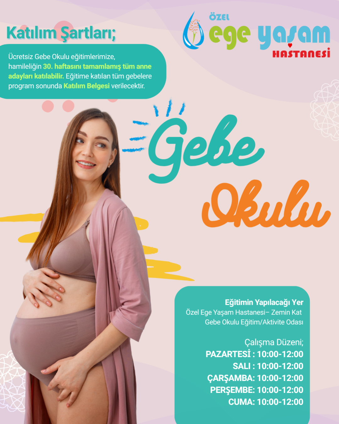 &Ouml;zel Ege Yaşam Hastanesi Gebe Okulu